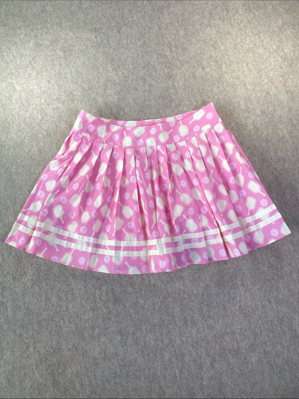 Peach Love California Pink Pickleball Print Athletic Tennis Skort Large